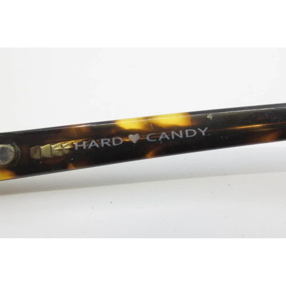 Hard Candy HC02 BWN Eyeglasses Brown Tortoise Rectangle Frame 52-15-135 HC02BWN